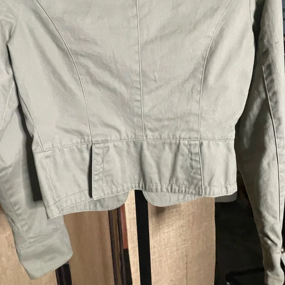 LC Lauren Conrad Gray Utility Jacket with Structured Silhouette - Picture 7 of 8